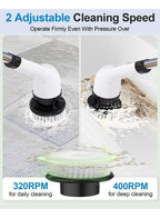 Multi-Surface Cordless Spin Cleaning Brush